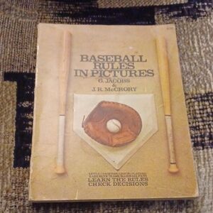 4/$30 Baseball Rules in Pictures - Paperback Book